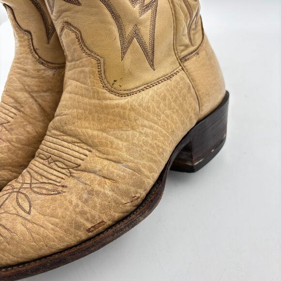 Vintage Olathe 26611 Leather Western Cowboy Boots Mens 9 D Workwear USA main image 16